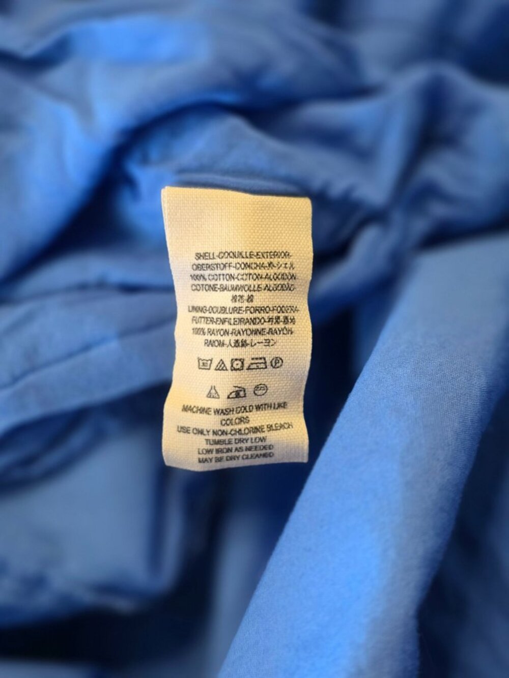 Free People SUNSHINE OF LOVE Blue Cotton Midi Dress w/ Pockets Women's Size 10 - Picture 12 of 13